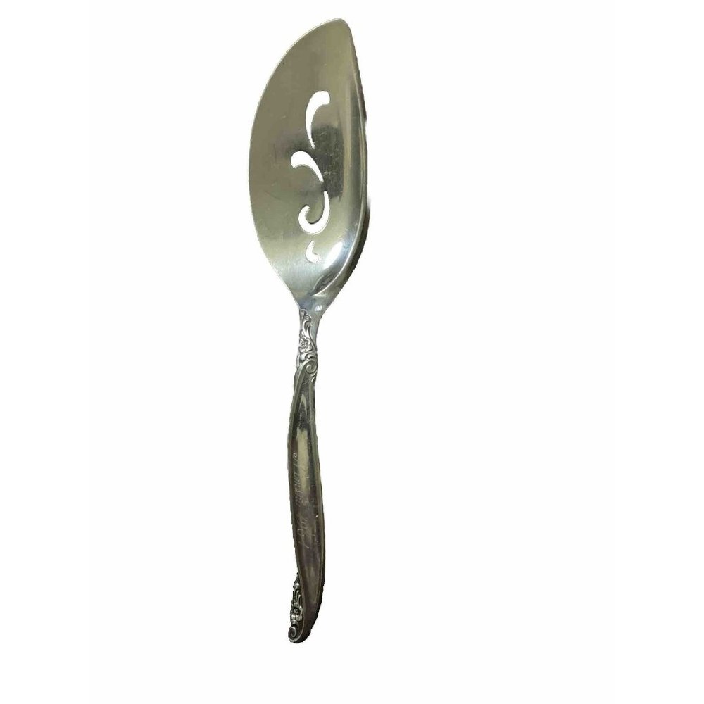 Wm Rogers Bros LEILANI 1847 Silverplate Pie Cake Server Monogram Vintage